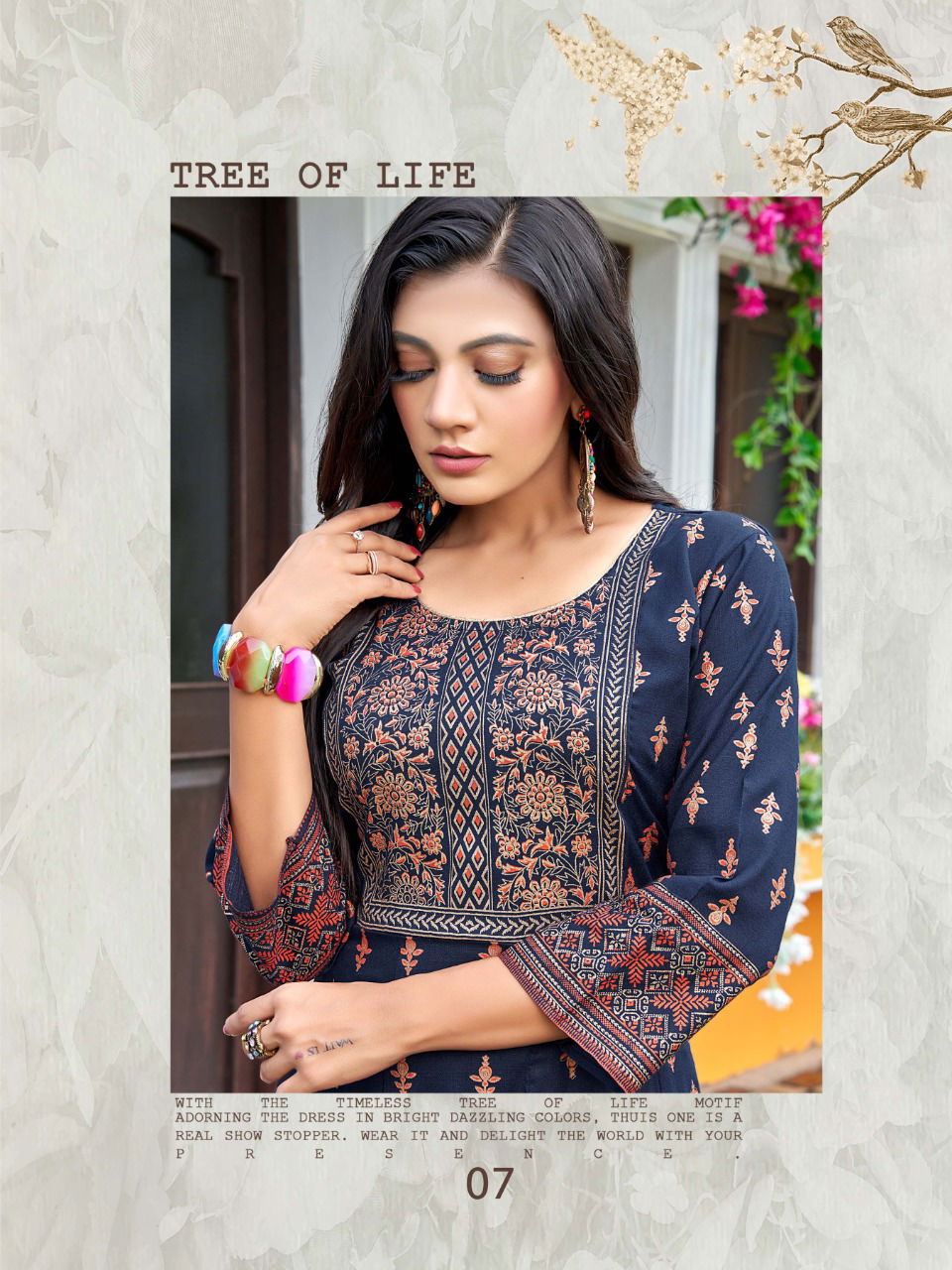 Hirwa Samantha 2 Rayon Festival Wear Long Anaraklai Kurti Collection